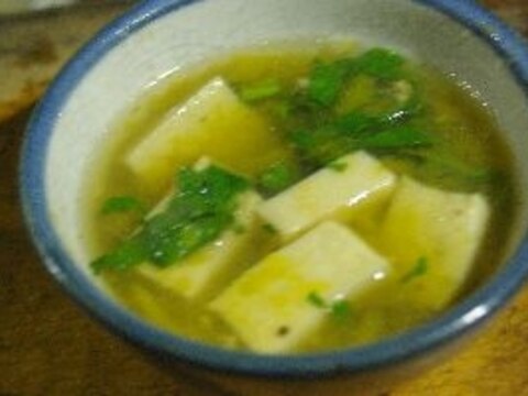 カボチャと高野の中華風スープ